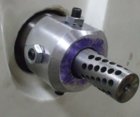 Lathe spider for PM1236 0.9 inch recoil comp on Krieger take off barrel in 1.1 inch spider hole.jpg