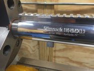 Action on barrel in lathe.jpg