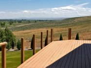 Deck rail posts  plumb and bolted 07 06 2019 1.jpg