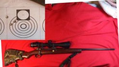 1908 Braz Mauser 7mmRM rem700 take off barrel and target 5-20-2012.jpg