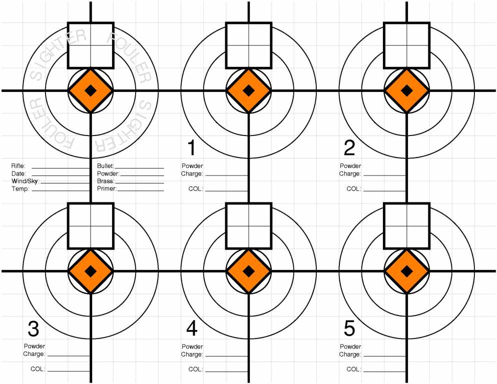 need a good target design for load development shooters forum